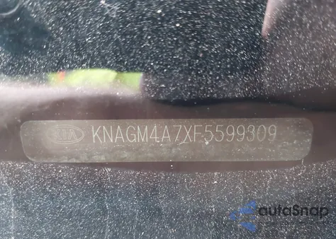 2015 Kia Optima Lx from USA, damaged, VIN KNAGM4A7XF5599309